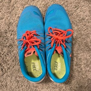 Men’s Blue Nike free run, 5.0 men’s 10